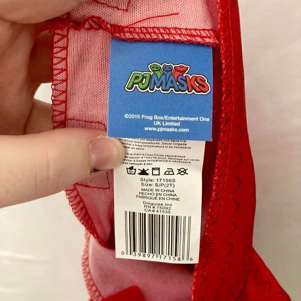 pj masks size toddler